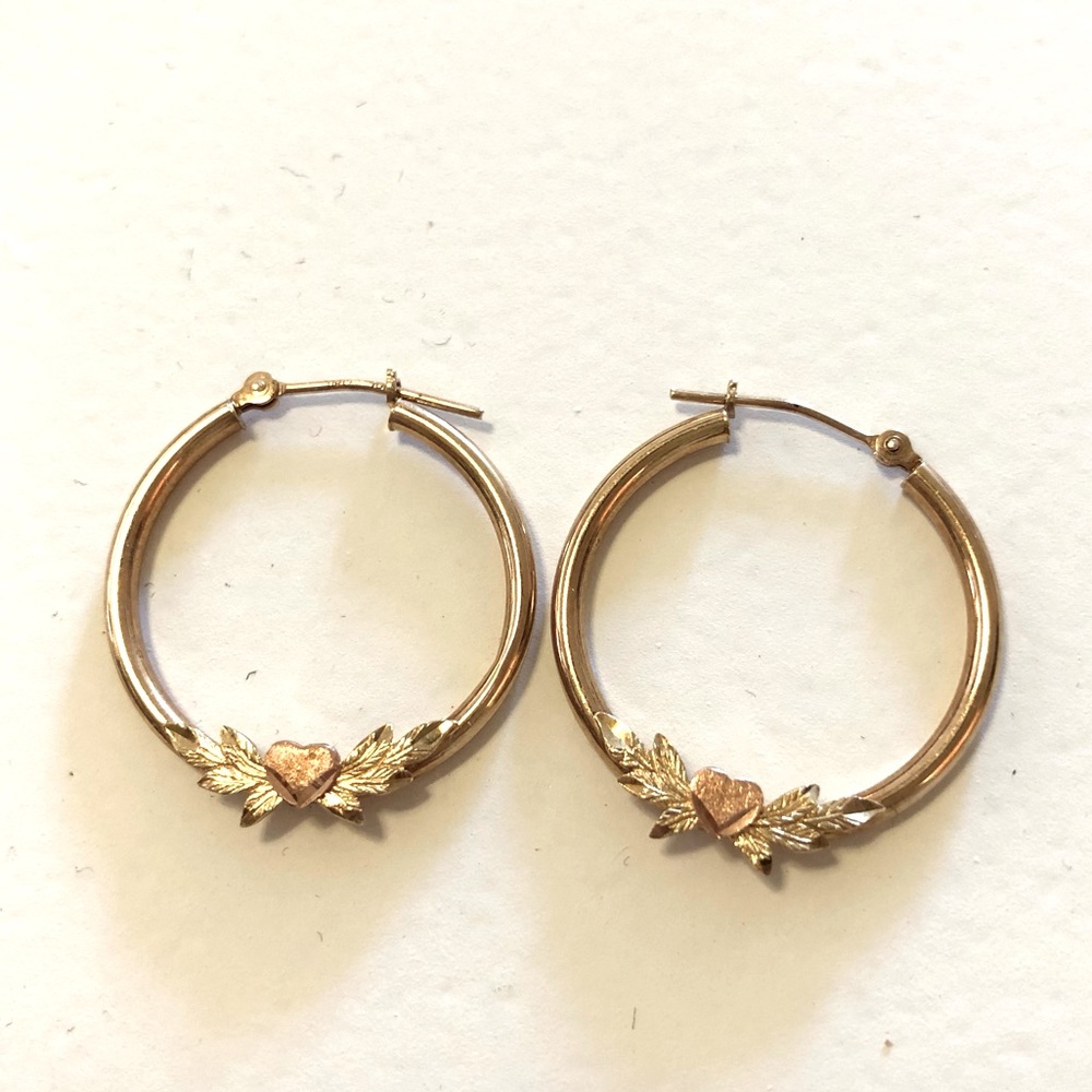 Gorgeous 10k hoop earrings